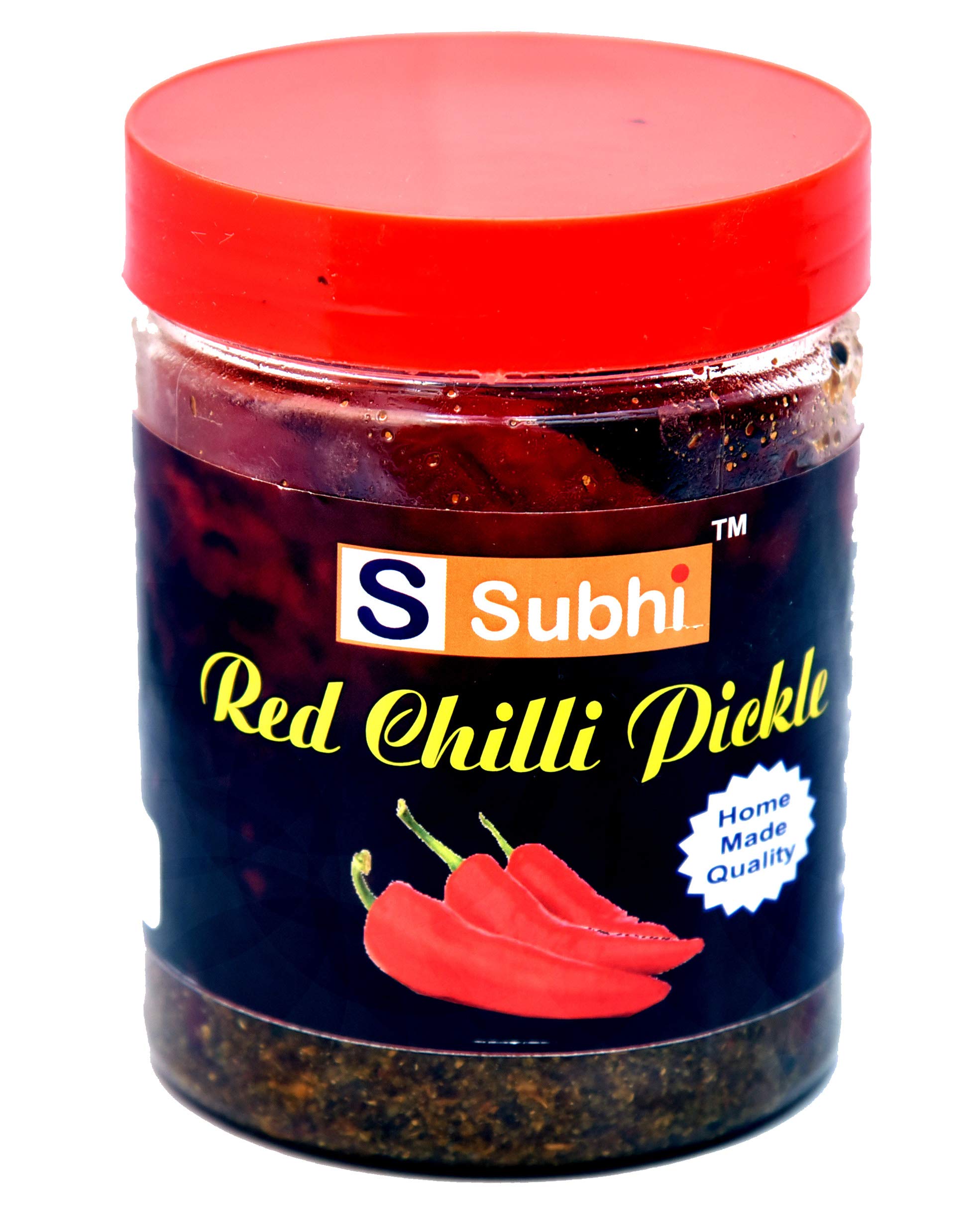 Subhi Stuffed Red Chilli Pickle | Lal Mirch Ka Bharwa Achar | Homemade Quality and Without Preservative | 400g