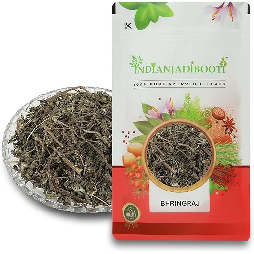 IndianJadiBooti Bhringraj Leaves 100g - Ayurvedic Herbs