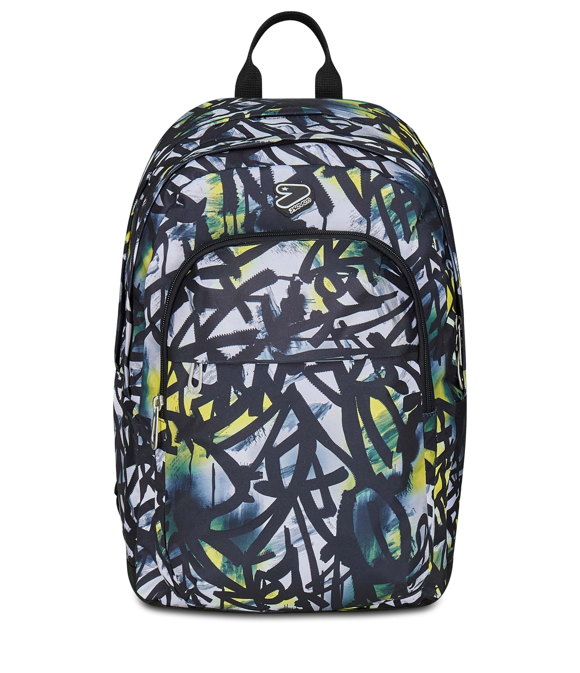 Seven Zaino Scuola Pro XXL Detach con Cuffie Wireless, Grigio, Tasca Interna Porta PC e Tasca Laterale per Borraccia, 33 L, Scuola Media e Superiore, Zaino Ragazzo