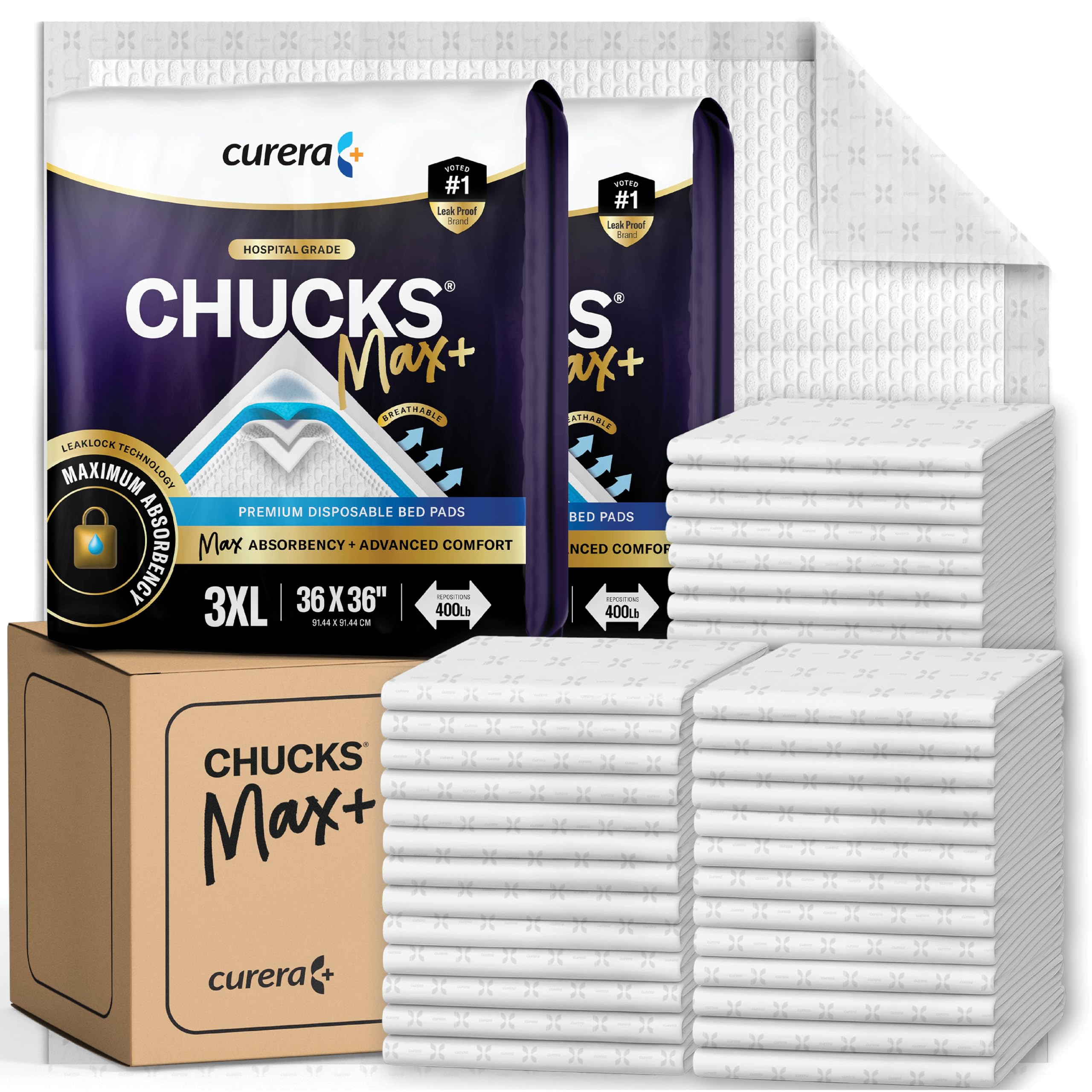 Chucks MAX+ Hospital Bed Pads