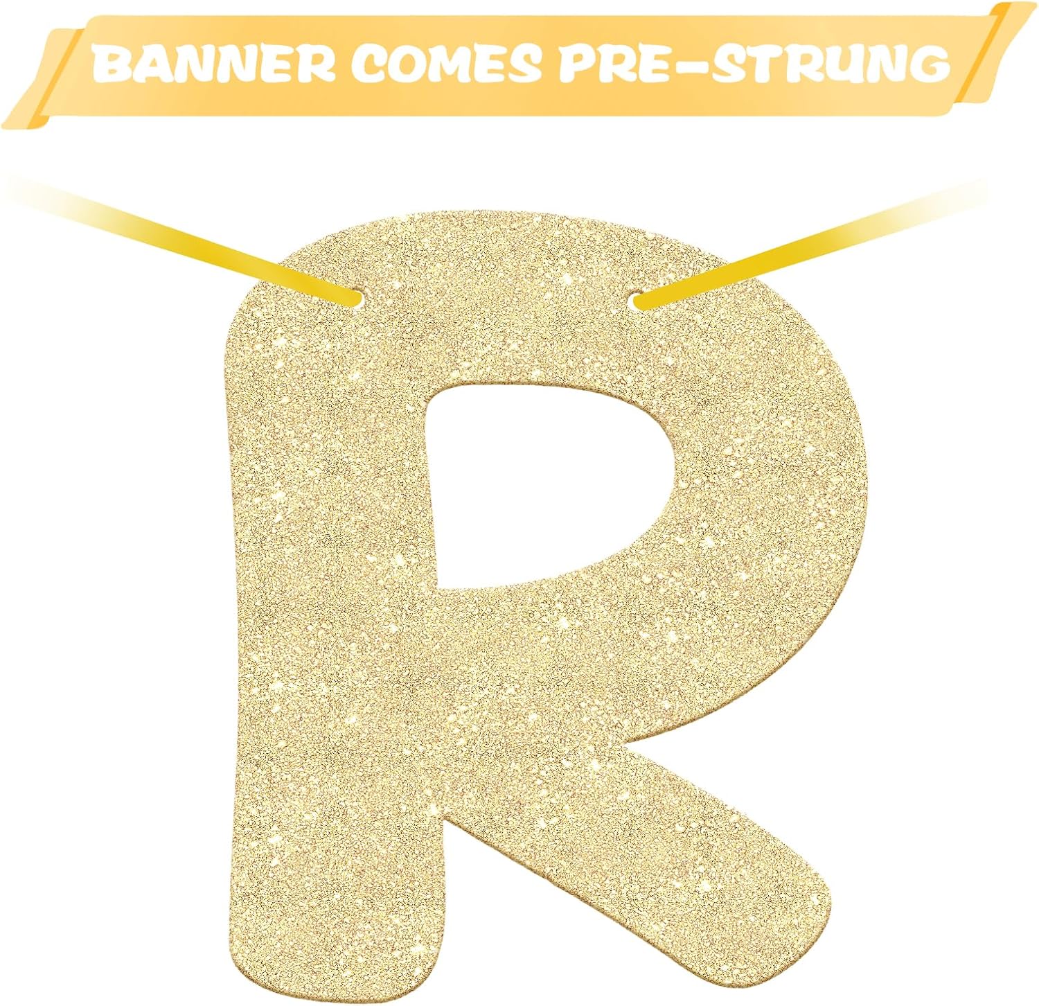 GAGAKU Pre Strung Congratulations Quitter Glitter Banner Funny Retirement Banner Going Away Supplies Graduation Party Decorations Garland for Men Women Gifts Indoor/Outdoor image 3