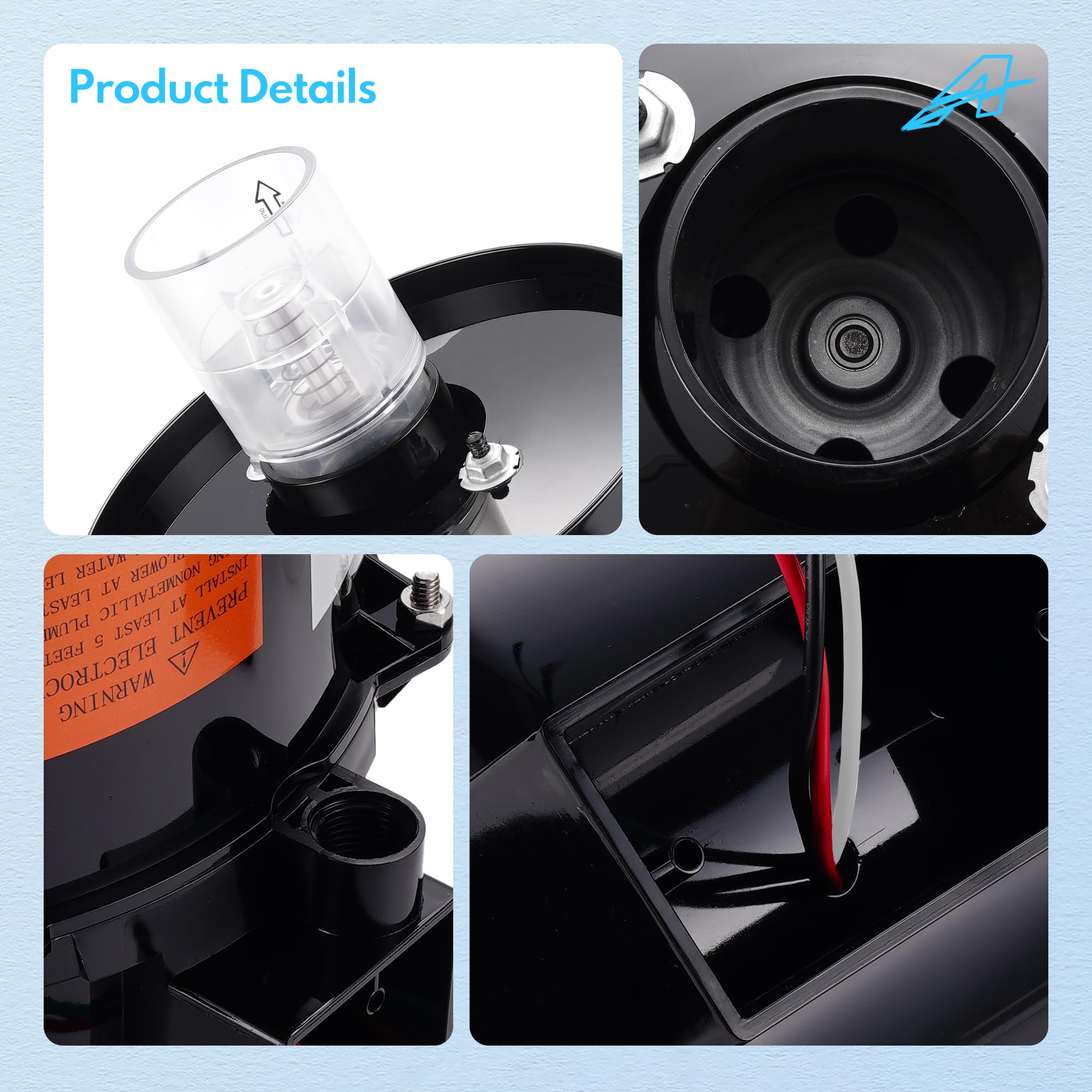 6315141 Soplador de spa silenciador de 1,5 HP para piscina y spas de 1,5 HP 120 V 7,3 A; para uso con fontanería de 2 pulgadas.