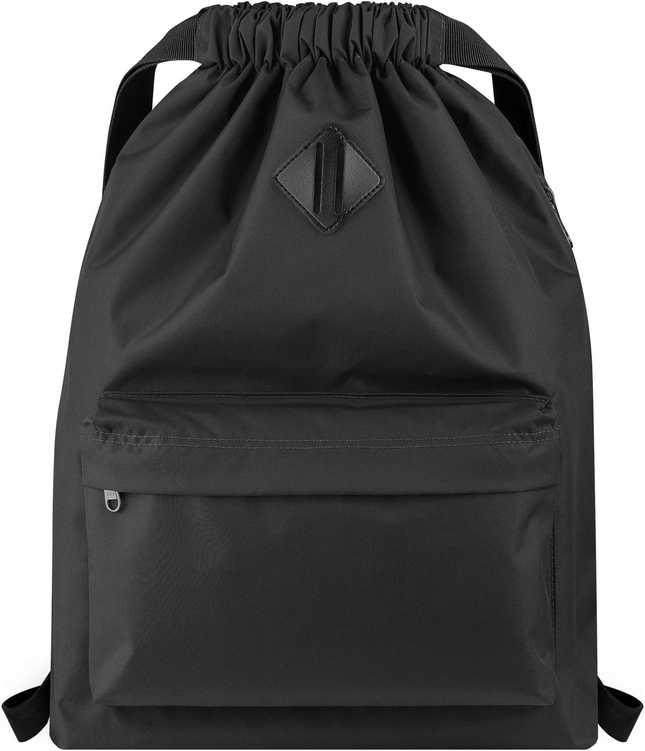 Vorspack Drawstring Backpack Water Resistant String Bag Cinch Bag Sports Gym Sack with Side Pocket for Men Women