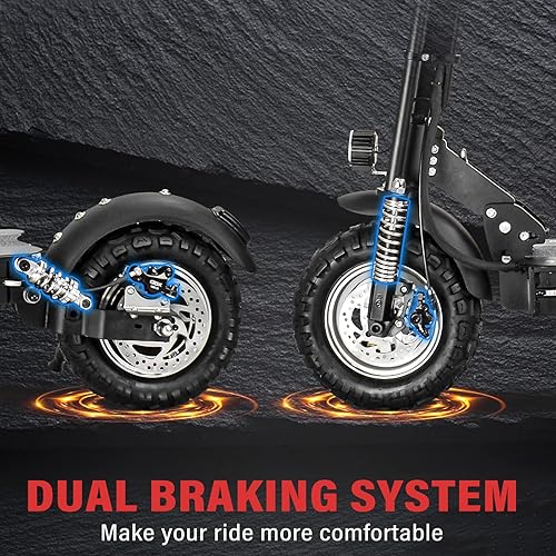 Miniatura 4 de Scooter eléctrico para adultos scooter plegable de 1600 W de 30 MPH batería de 48 V21 AH de hasta 31 millas neumáticos todoterreno de vacío de 11