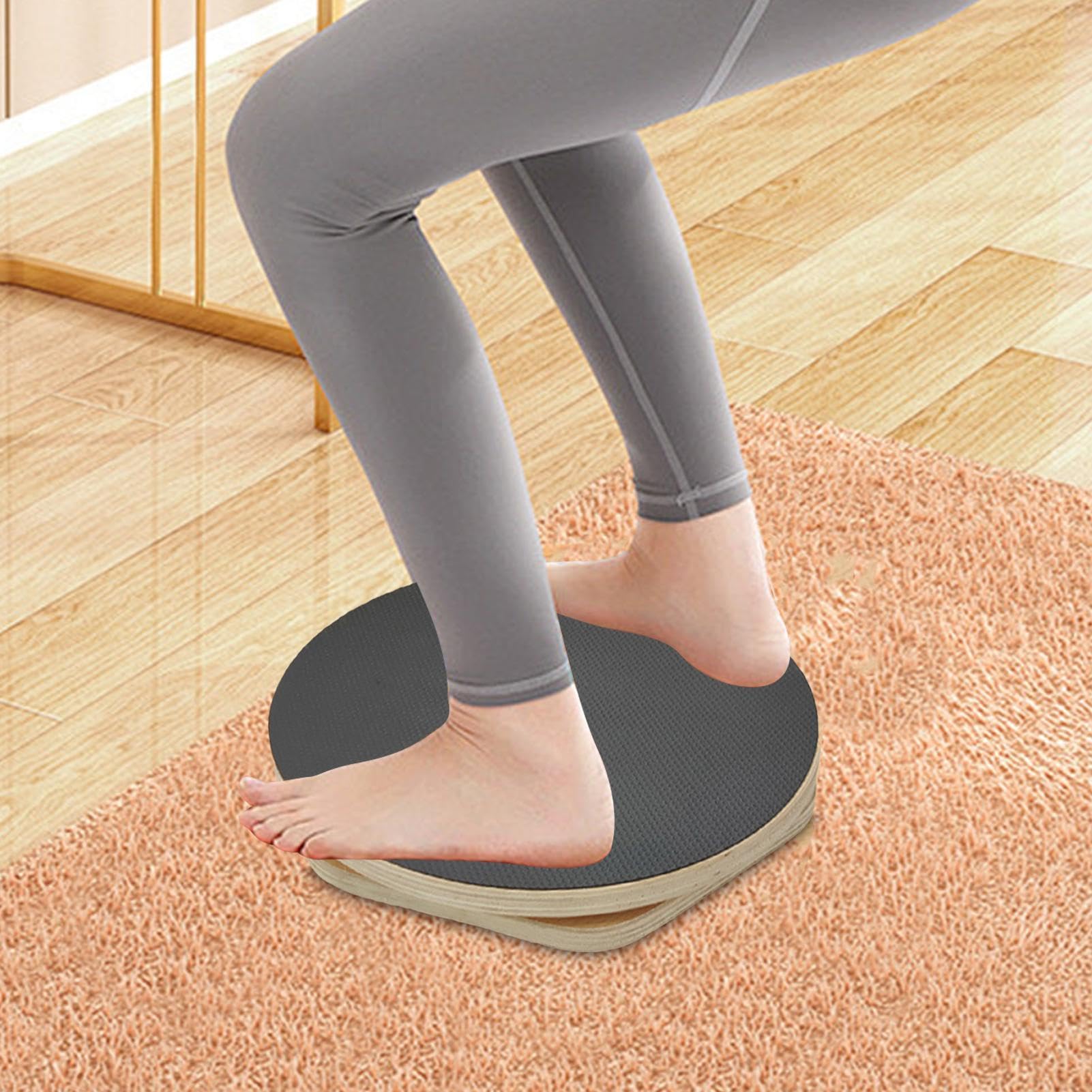 Waist Twist Board – 30 cm Holz-Rotationsscheibe, EVA, rutschfest, Balance-Trainer, Fitnessplattformen, Durabl Exercise Twister | Bauchformgerät für Zuhause, Fitnessstudio, Workout drinnen