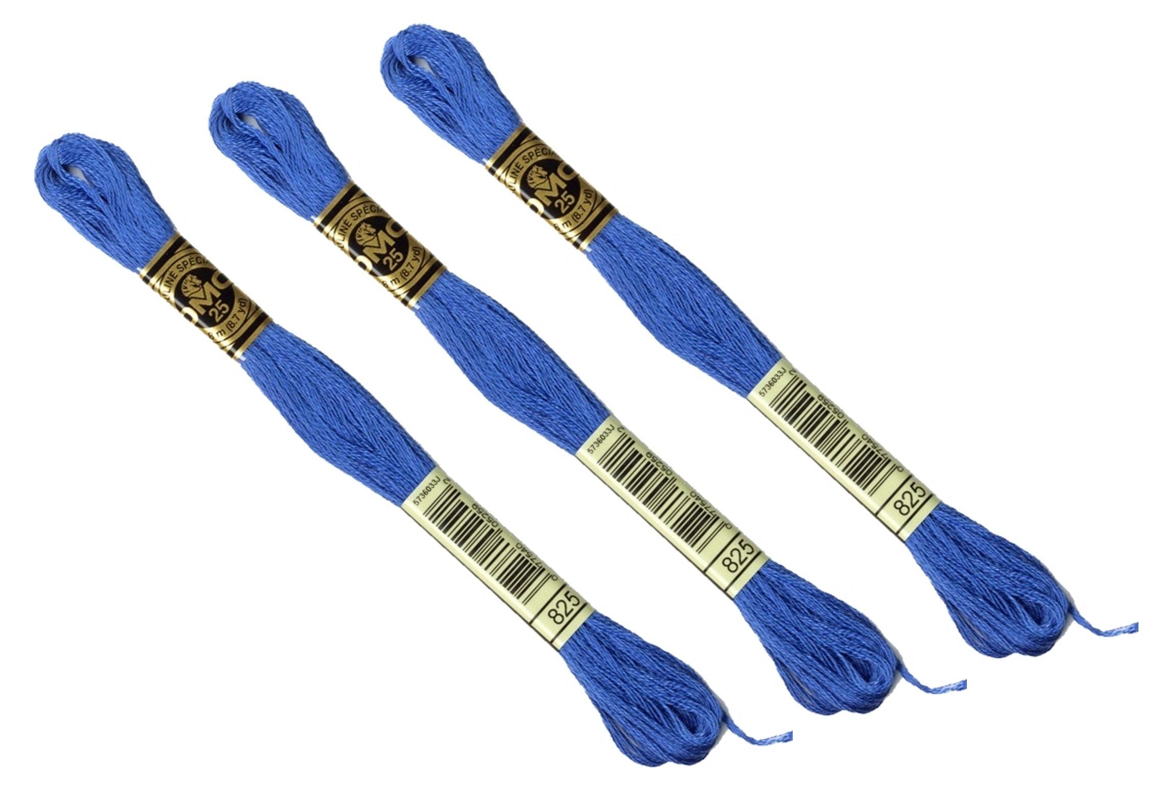 Dmc Blue Light Effects Metallic Embroidery Thread 8 Metre Skein Colour E825