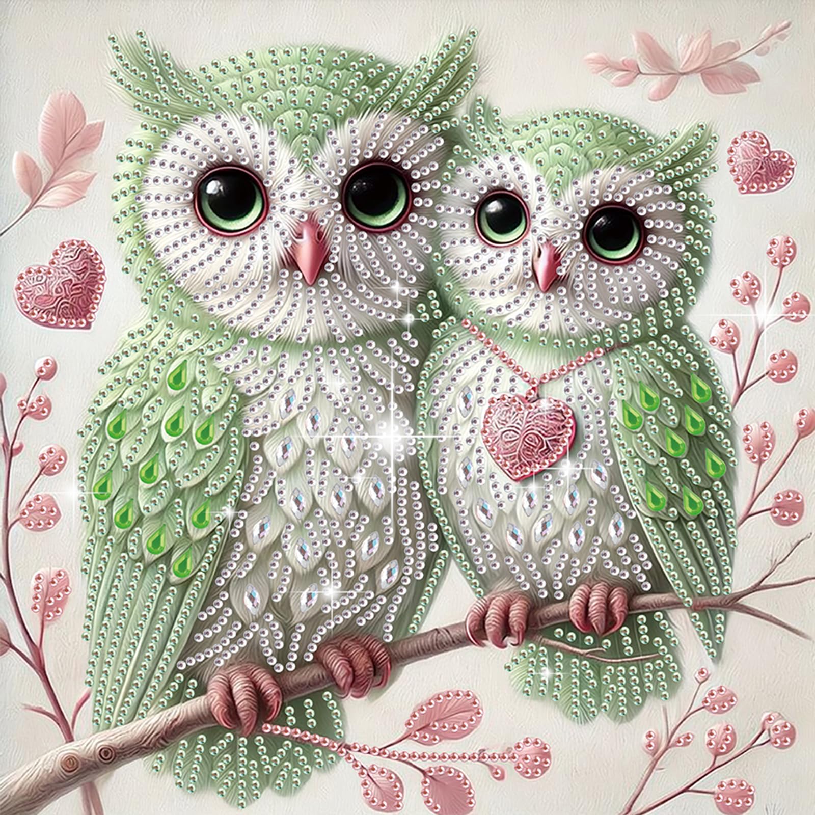 Owl Special Shaped 5D DIY Partial Drill Diamond Painting Kits for Adults Beginners Home Decor Diamonds Dots Gem Art Kits 11.81 X11.81inch (Owl)