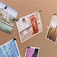 Vista 6 de Yalis Pines de empuje de 100 unidades de tachuelas negras estándar de punta de acero y cabeza de plástico