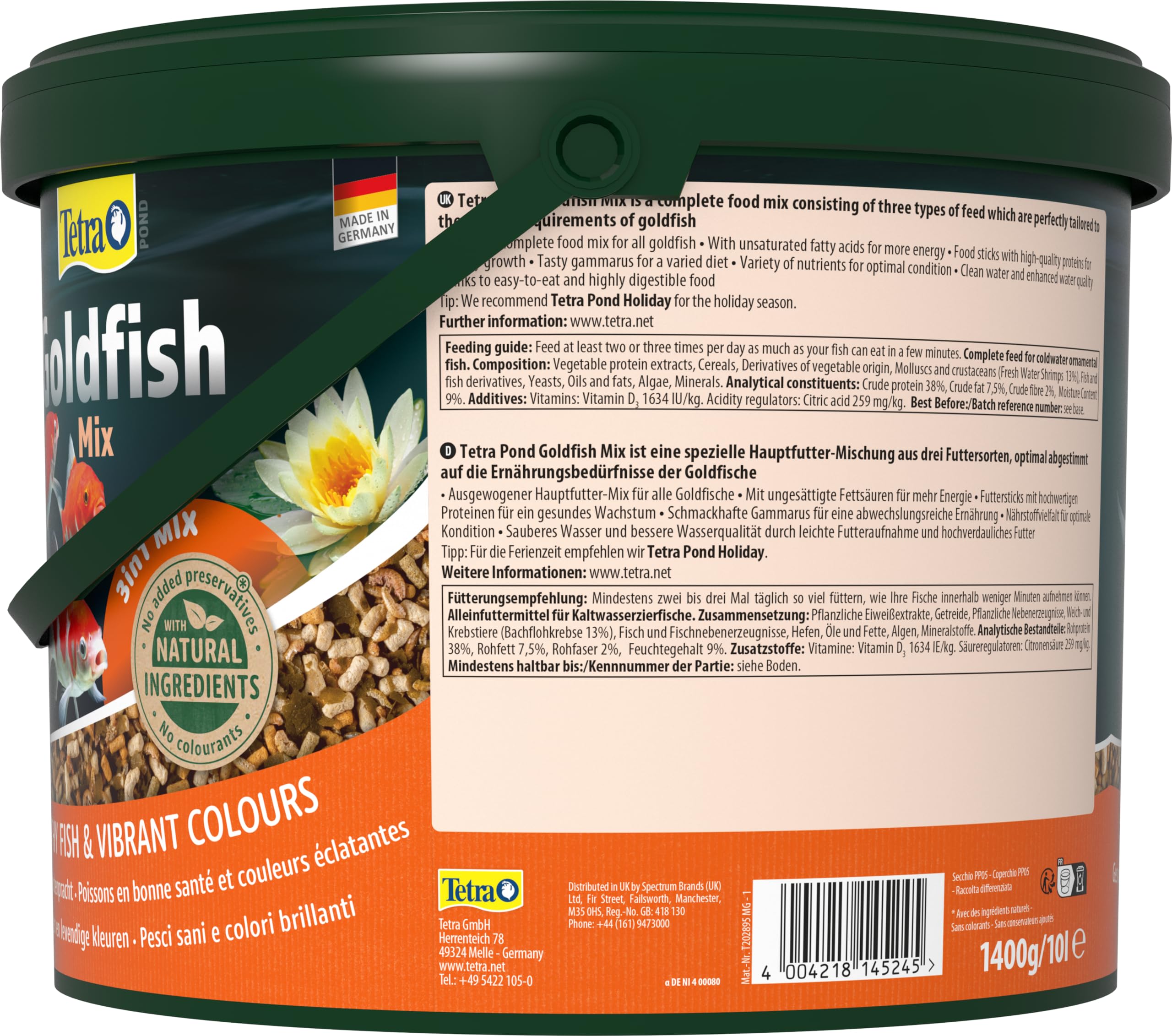 Tetra Pond Goldfish Mix - 10 L