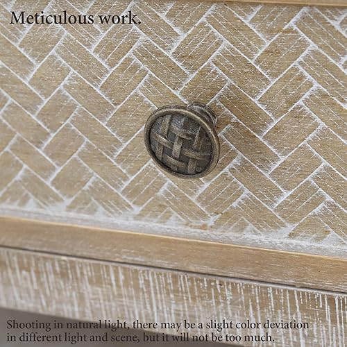 Miniatura 2 de Daxue Mesa consola con cajón y estante armario de cocina vintage de madera mesa de vestíbulo con estantes de almacenamiento mesa de entrada para