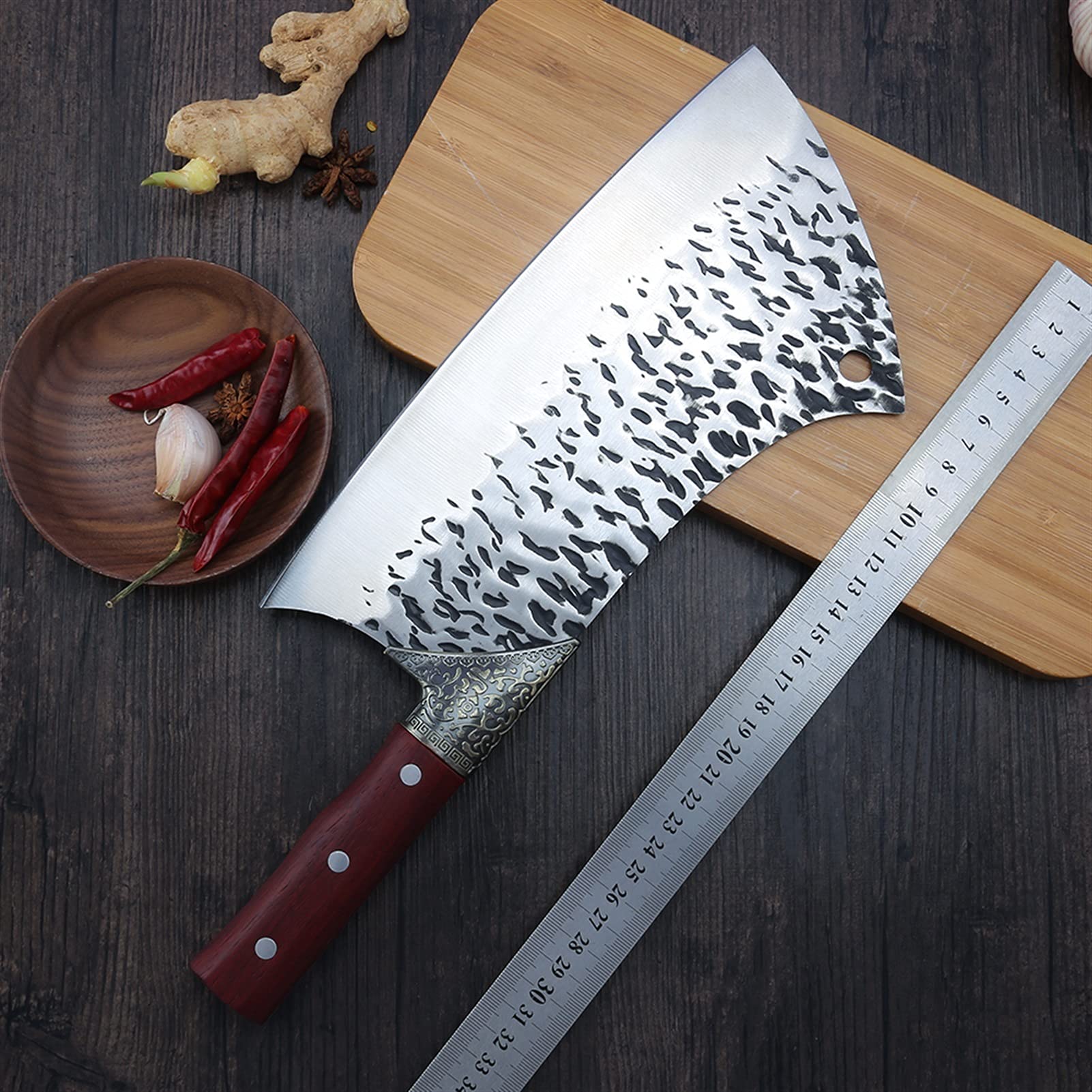 Alto Carbono 5CR15 Cuchillo DE Maja DE BAJO DE Acero Inoxidable 9.5 '' Pulgada Carne de Pescado de Carne cortadora de Hueso de Vaca Pavo Pavo