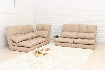Amazon.co.jp: コーナーソファ クッション付き 3点セット