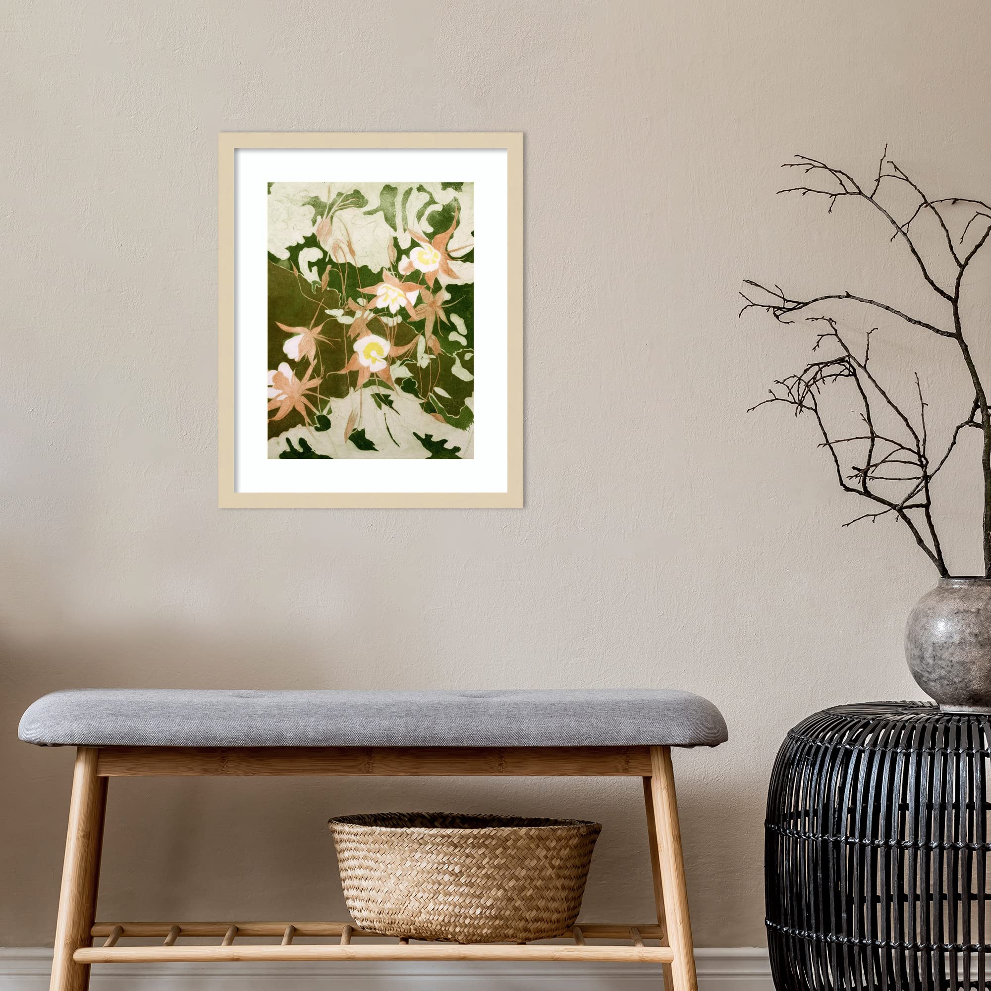 Amazon.com: Amanti Art Framed Wall Art Print 21x17 Columbine