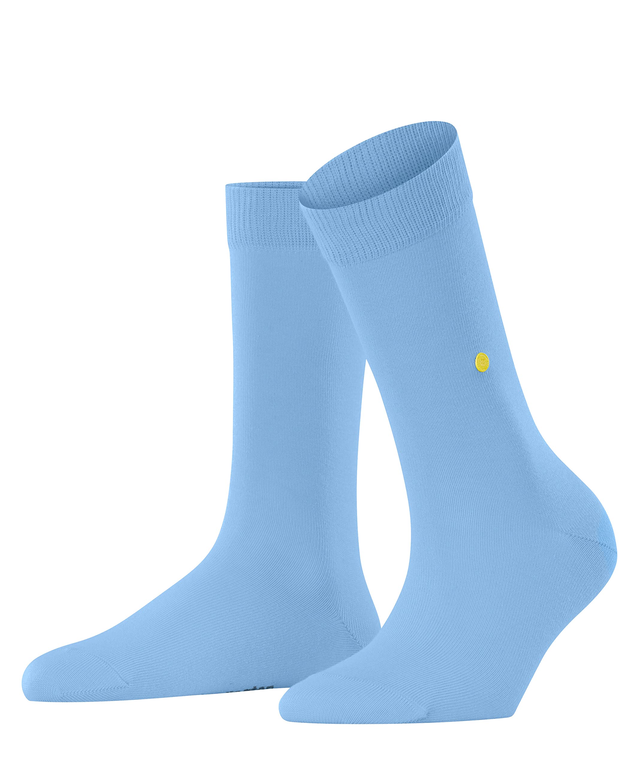 Burlington Women's Blue Light 6541 Lady W So Cotton Plain 1 Pair Socks, 3.5-7