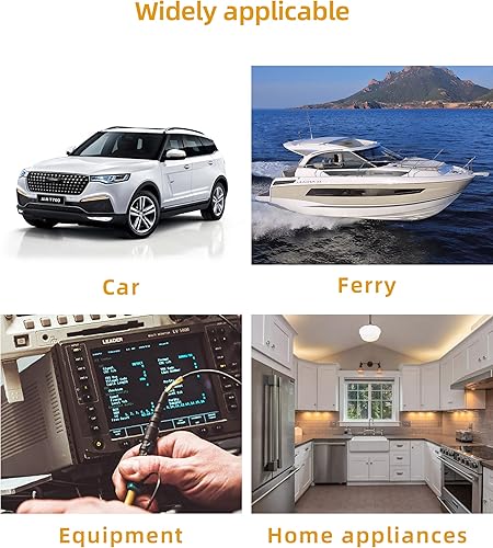 Miniatura 3 de AOCISKA 4 paquetes de relé de arranque de 30 A, relé de 5 pines de 12 V, relé automotriz multiusos negro para el automóvil, relé estándar