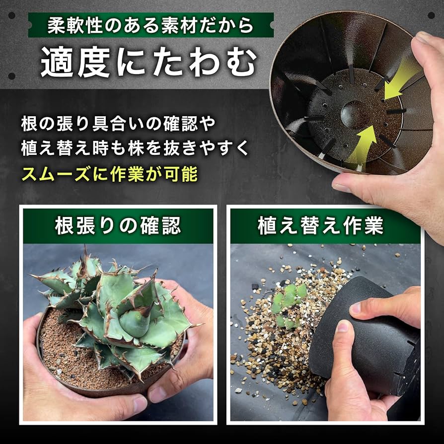 Amazon.co.jp: Kaiju Plant 怪獣ポットEco4.5 スリット鉢 4.5号