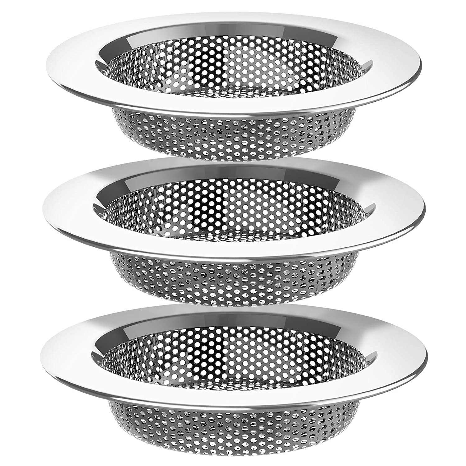 hyndrix Kitchen Sink Strainer, Stainless Steel Sink Drain Strainer