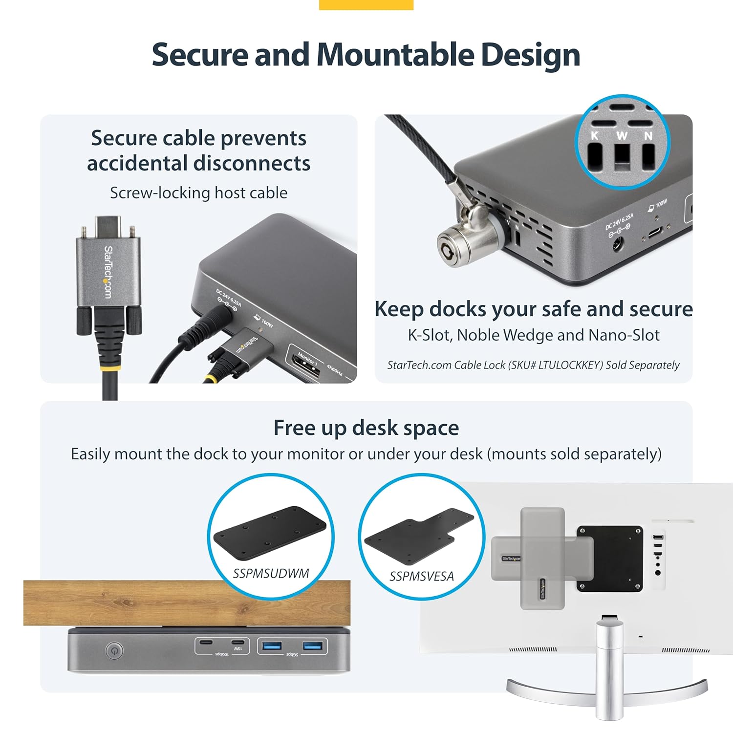 USB-C Docking Station Dual 4K 60Hz DisplayPort, 100W Power Delivery Charging, 6 USB Ports (10Gbps), Gigabit Ethernet, Driverless Windows Professional Laptop Dock (201N-USBC-DOCK) 7 81coFs7vO2L. SL1500