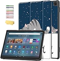 Vista 55 de Funda para tablet Yaxa Kindle Fire Max 11 de 13ª generación (versión 2023) de 11 pulgadas con soporte [encendido y apagado automático] Funda