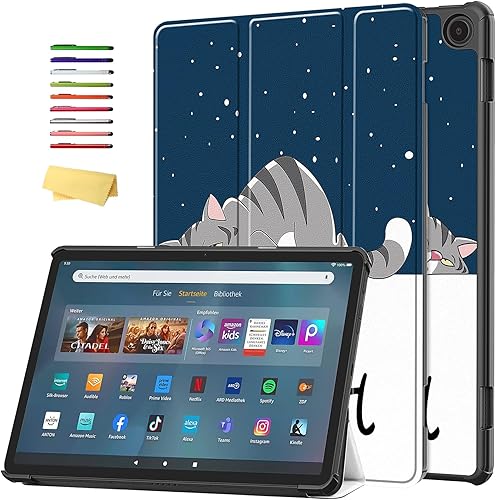 Miniatura 55 de Funda para tablet Yaxa Kindle Fire Max 11 de 13ª generación (versión 2023) de 11 pulgadas con soporte [encendido y apagado automático] Funda