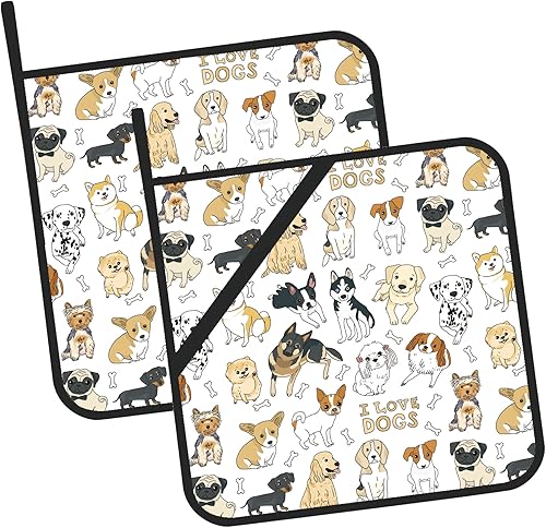 Juego de 2 agarraderas para ollas de cocina resistentes al calor para microondas, hornear horno, platos finales y barbacoa