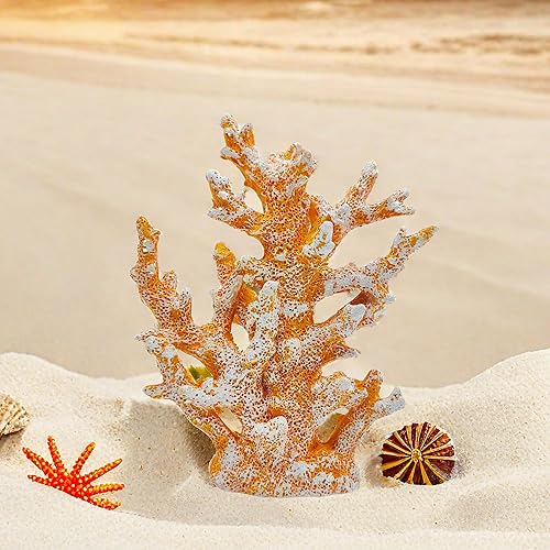 Miniatura 5 de Decoración costera de playa, decoración del hogar, estatua de coral para el hogar, escritorio, baño, estatua de estante de escritorio, regalos