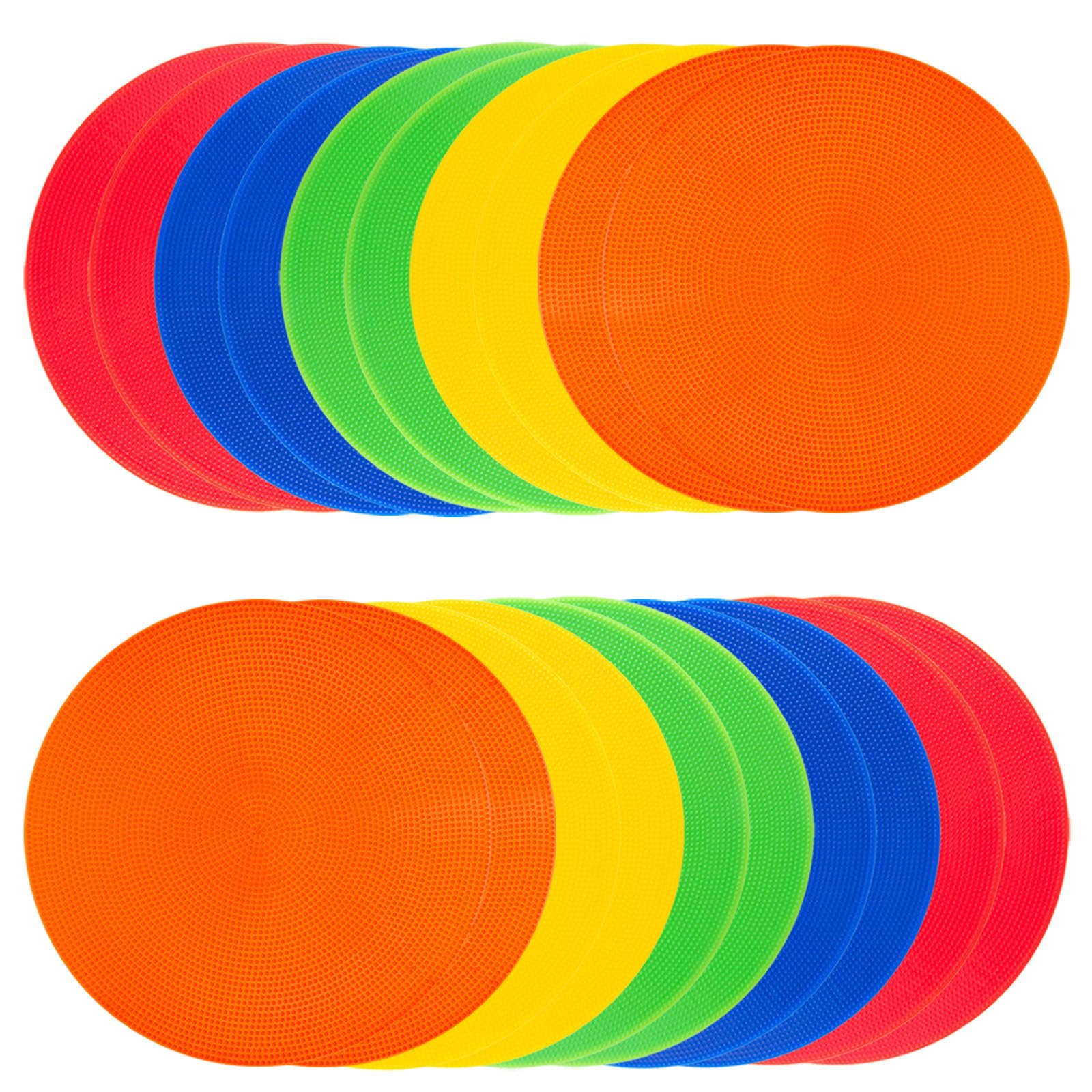 Marqueurs de sol en caoutchouc antidérapant de 10,2 cm, 22,9 cm, cônes en polyéthylène pour football, basket-ball, sport, entraînement, agilité et exercices