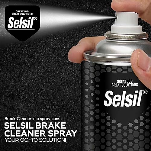 Miniatura 6 de selsil Limpiador de frenos en aerosol  Limpiador de piezas de freno, secado rápido, no corrosivo, limpieza sin desmontaje, aplicación de