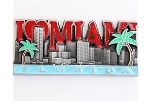 Florida Miami Metal Fridge Magnet
