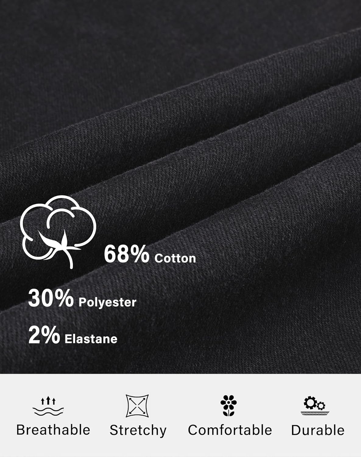 roswear Denim Overalls for Women Adjustable Strap Stretchy Bib Overall Jean Jumpsuits Pants - Image 5