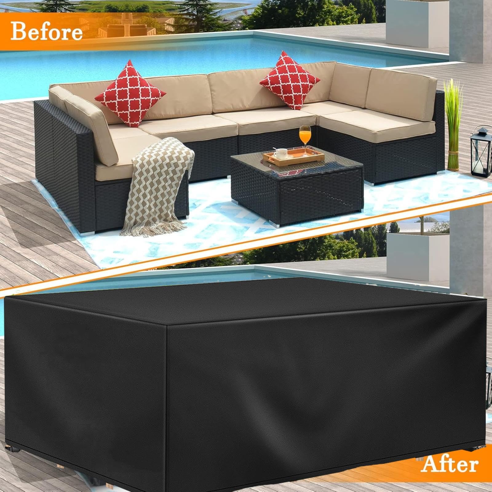 BLACK FOREST DECOR Carson Screen Covers with Bases - Set of 3