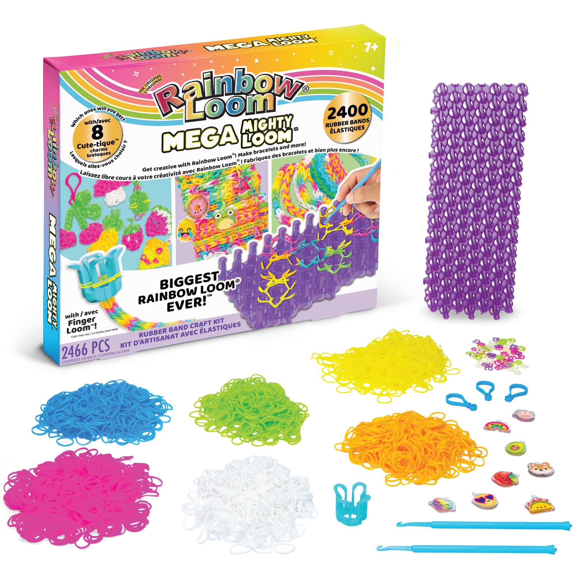 Rainbow Loom: Mega Mighty Loom - Rubber Band Jewelry Craft Kit