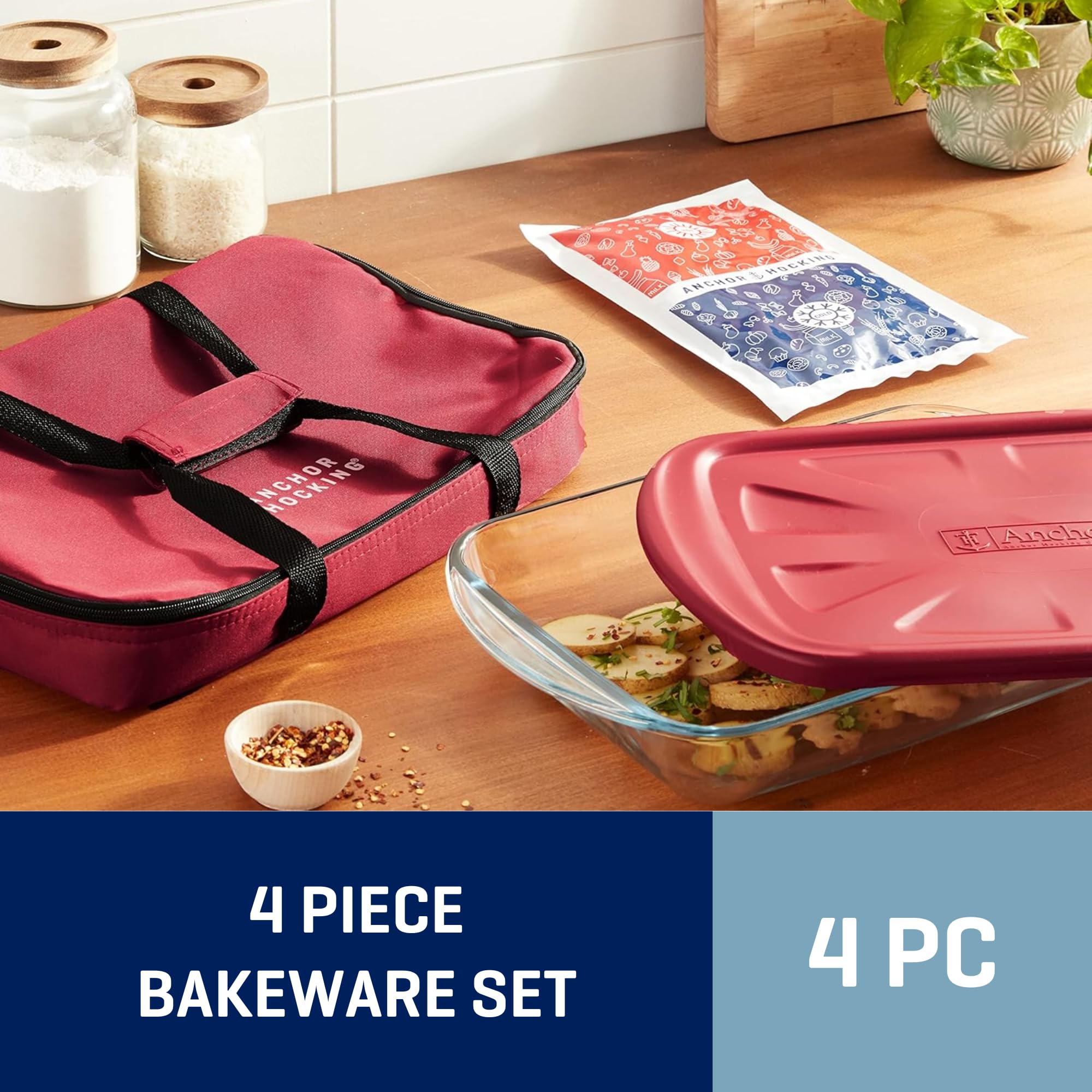 Amazon.com: Anchor Hocking Glass Baking Dishes for Oven with