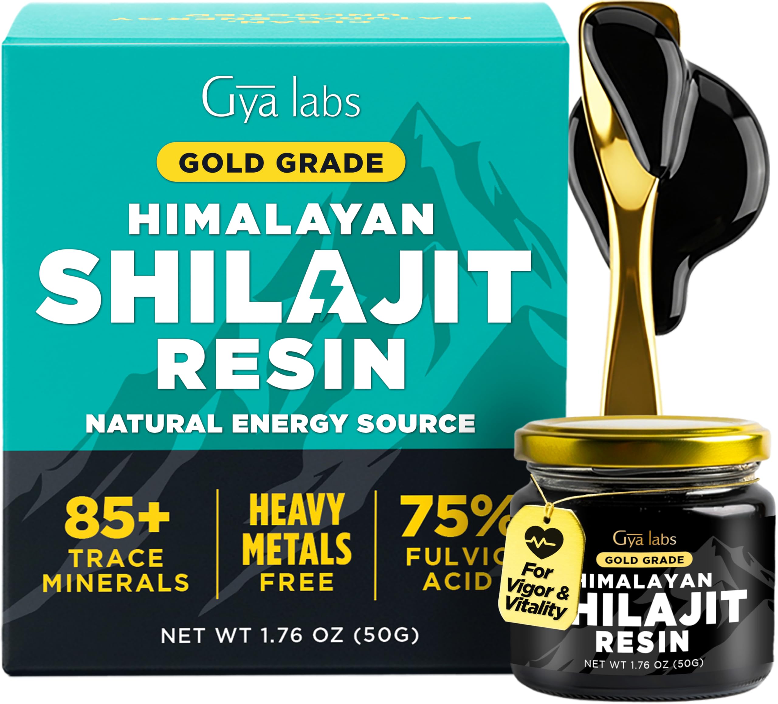 Amazon.com: Gya Labs Himalayan Shilajit Resin for Men, 100