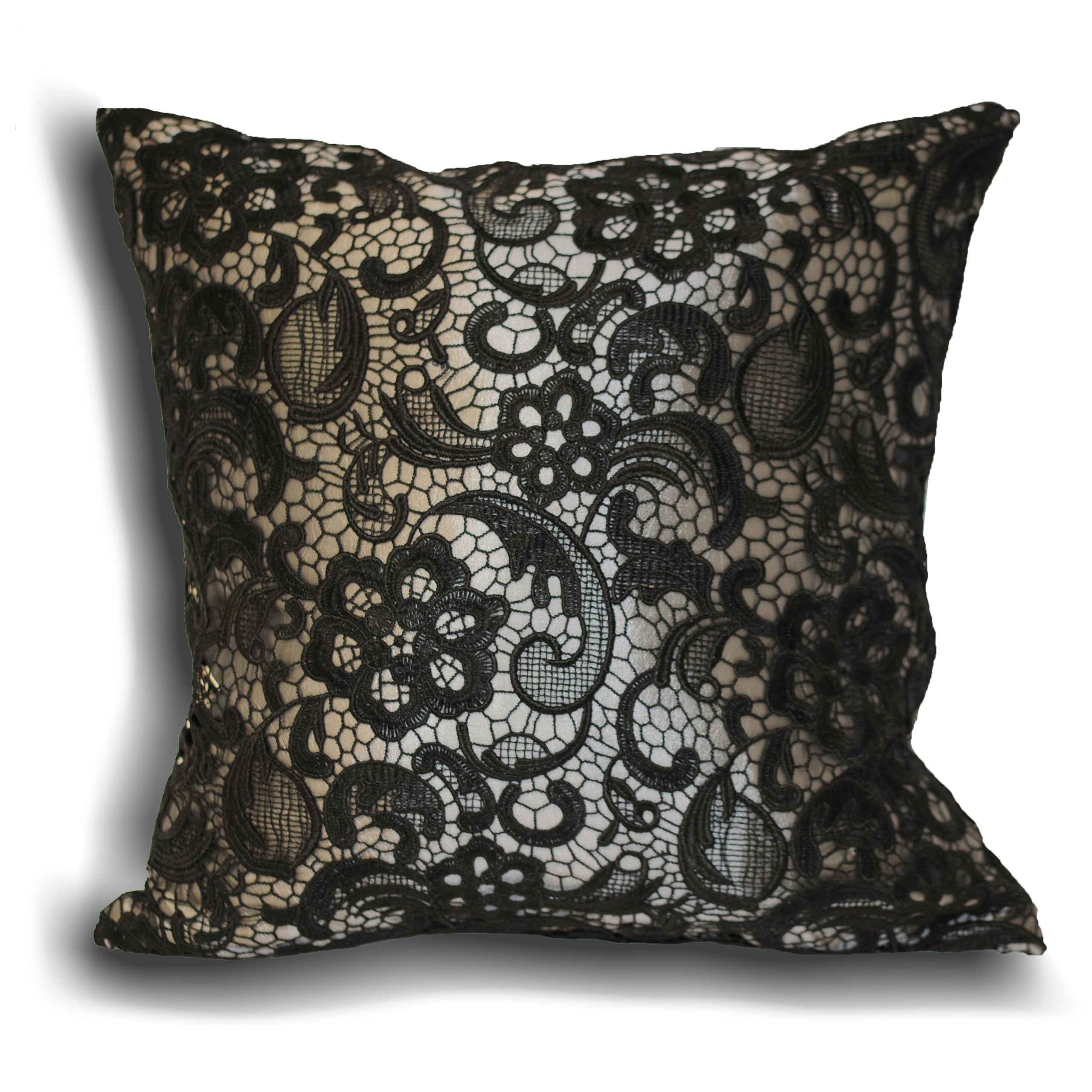 Riva Home Macrame Polyester Cushion Ion, Grey, 45 x 45cm