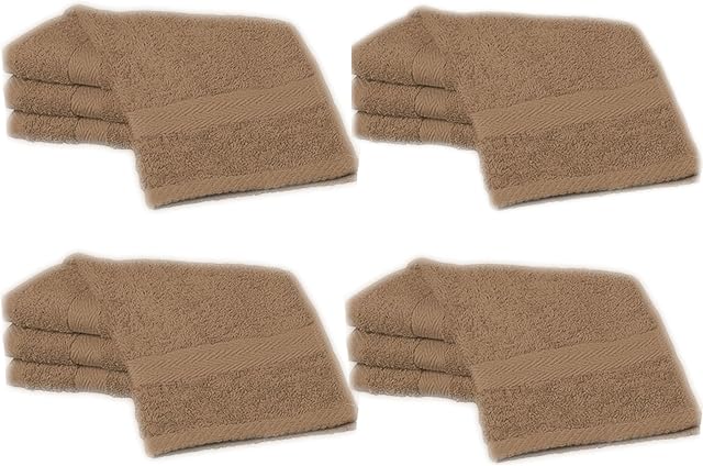 Adore Home 20 Latte Cotton face cloths Flannels 30cm x 30cm