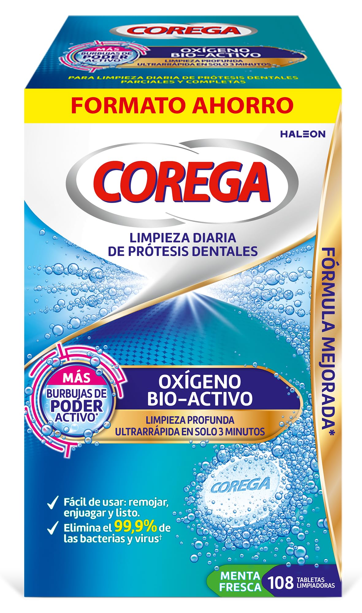 Corega Tabletas: Limpieza Exprés y Frescura para Prótesis