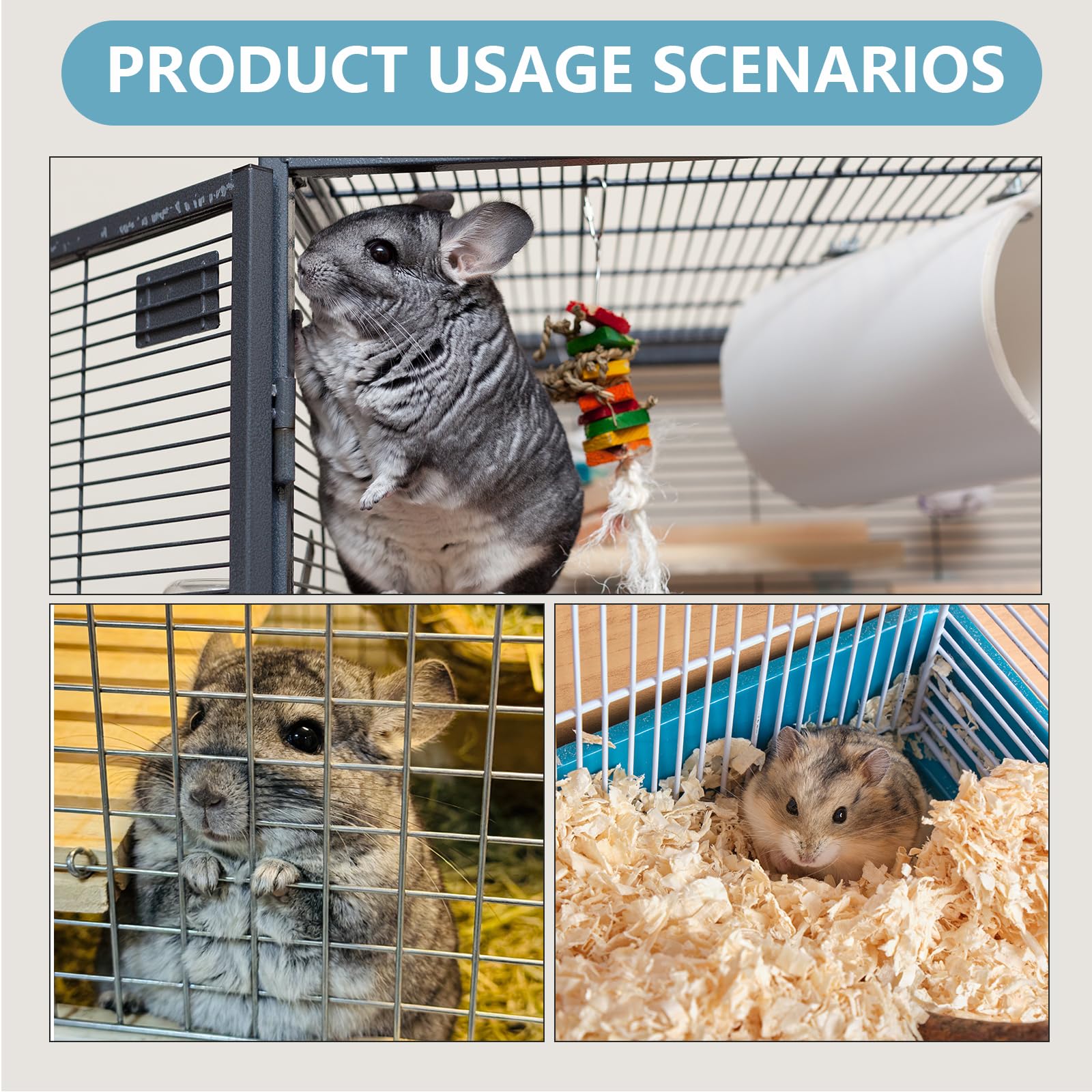 Hamac Cochon d'Inde Soie Glacée 28 x 28Cm Hamac Rongeur Ajustable Cage Furet Cabane Fraise Cochon d'Inde Lit Lapin Design Double Face Balançoire pour Lapin Hamster Chinchilla