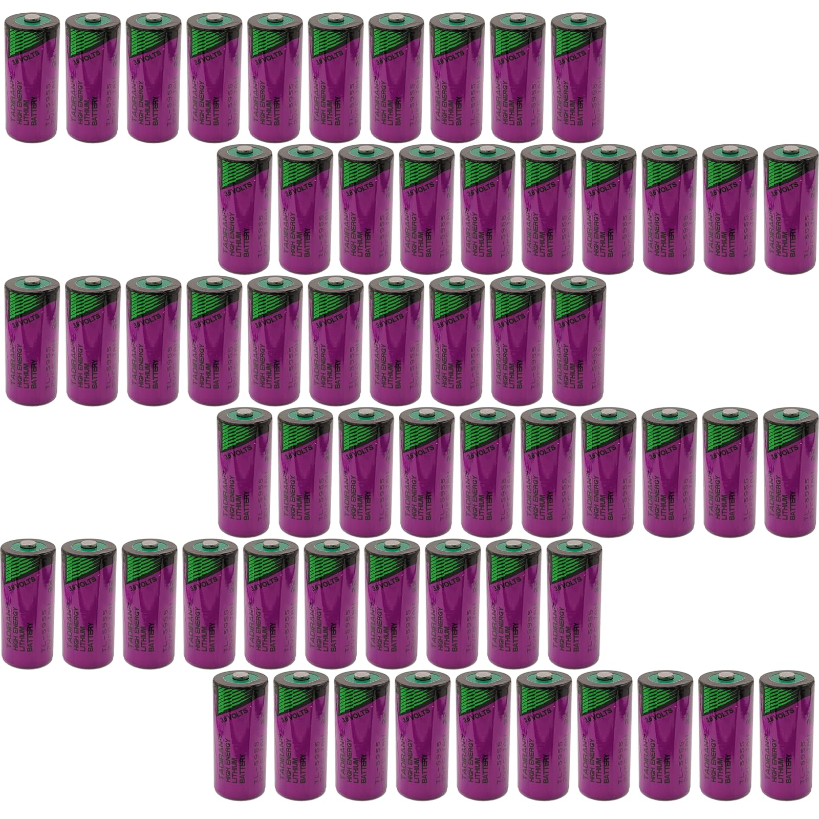 60-Pack TL-5955 2 3 AA 3 6 1650mAh Non-Rechargeable Lithium Battery for Tadiran TL-2155 TL-4955 TL-5155 TL-5955 SL-361