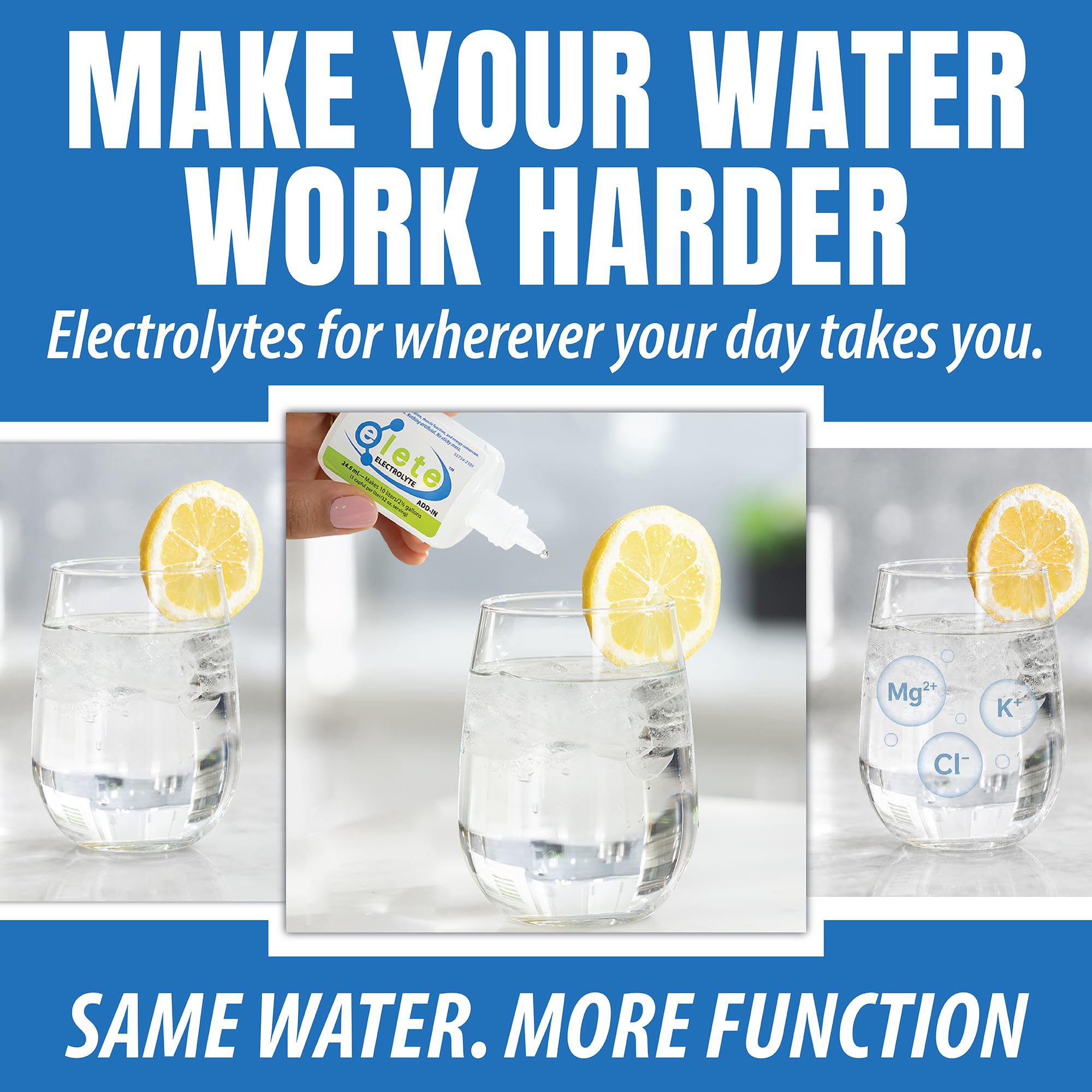 elete – Electrolyte Add-In – 1 Pocket Bottle – 4 Essential Electrolytes Concentrate – All Natural – Transforms Any Drink into a Sports Drink – 24.6mL — Amazon image 2