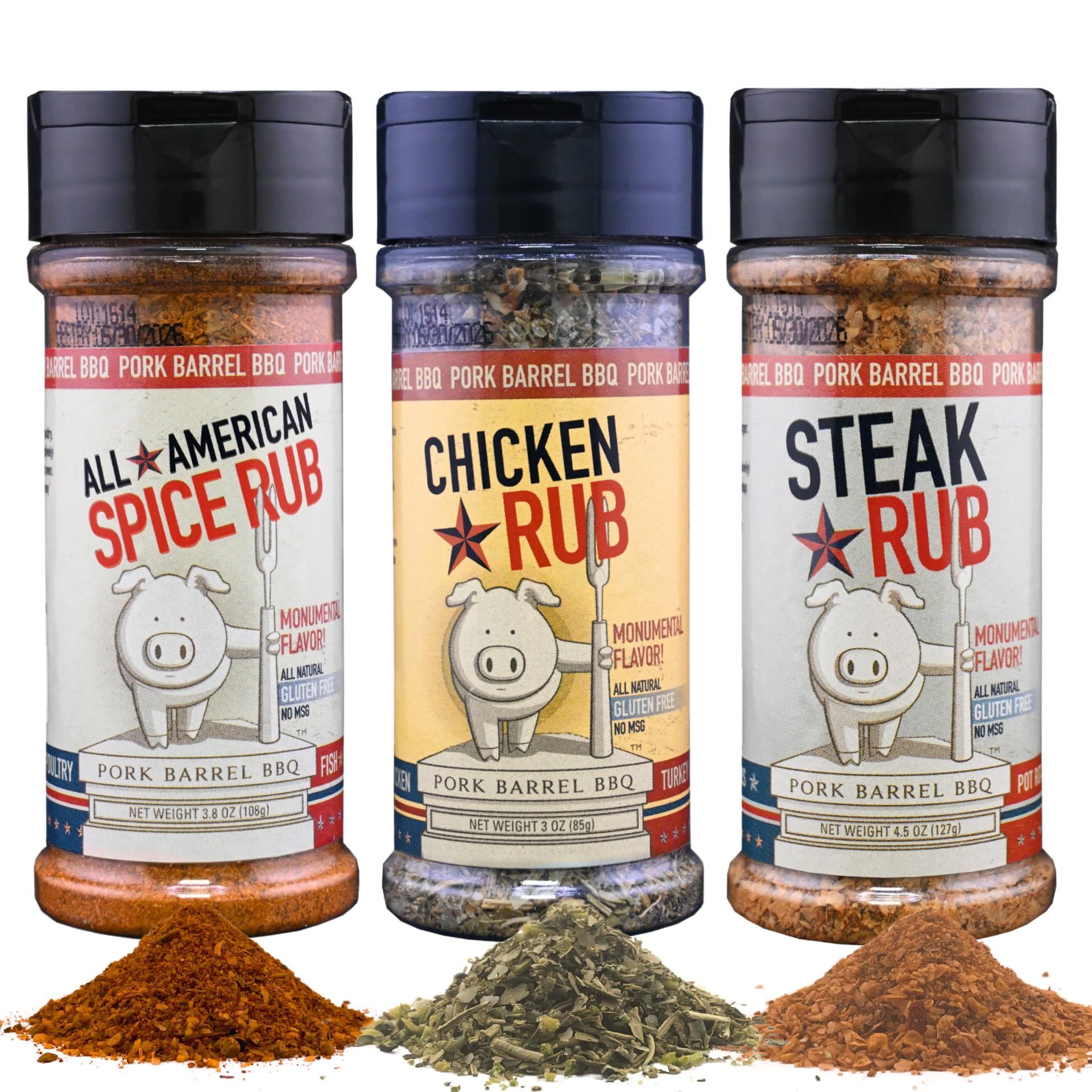 Seasoning & Rub Variety Pack – Award-Winning BBQ Spice Set for Grilling, Smoking & Barbecue – Ultimate Grilling Gift for Men – No MSG, Gluten-Free, Zero Calorie