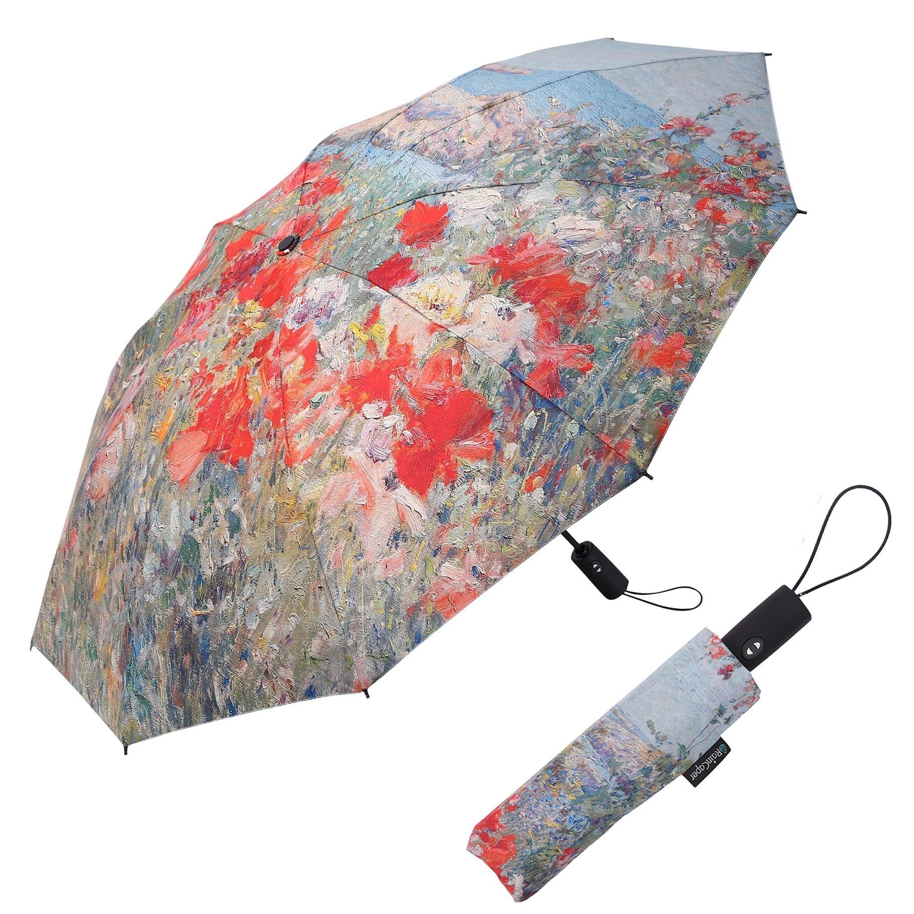 RainCaper Faltbare Reise-Regenschirme (Celias Garten)