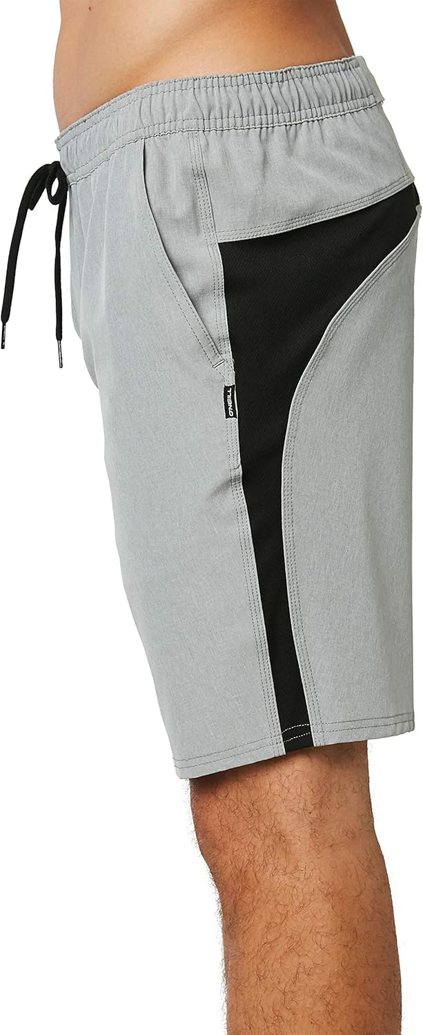 Mens Interval Hybrid Shorts, Light Grey, S