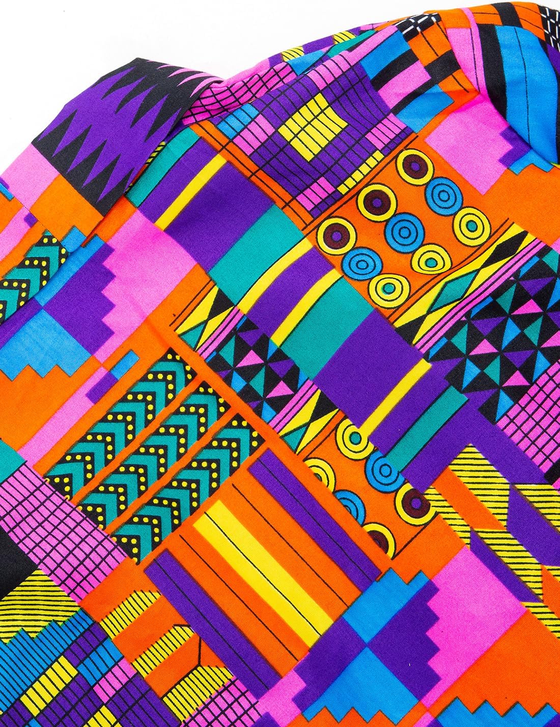 SHENBOLEN Women African Traditional Batik Print Long Sleeve Shirt Dashiki Casual Cotton Shirt - Image 4