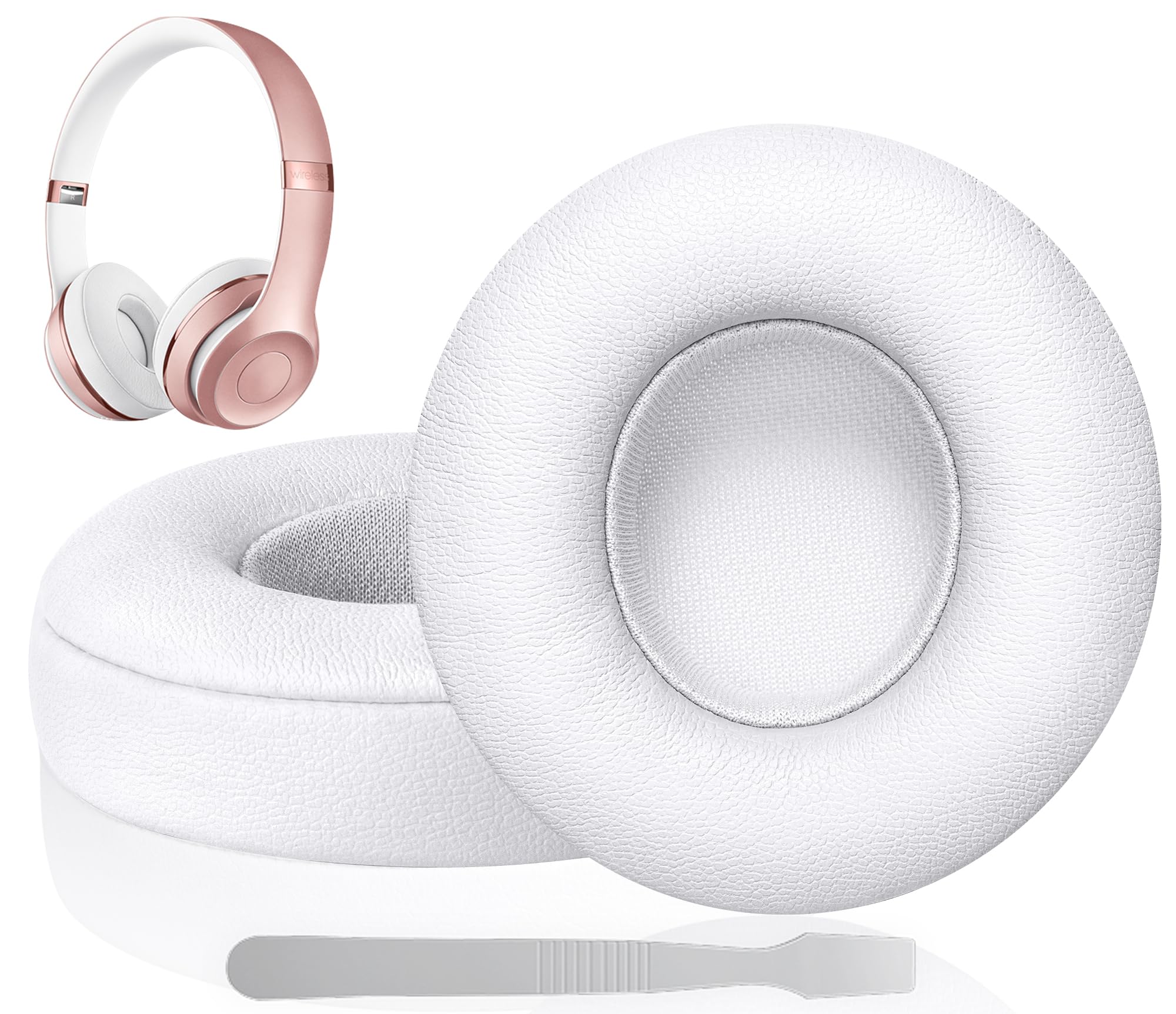 Link Dream Replacement Beats Solo 3 Earpad Beats Solo 2 Replacement Ear Pads Memory Foam Cushions Cover for Beats Solo 2 & Solo 3 Wireless Headphone