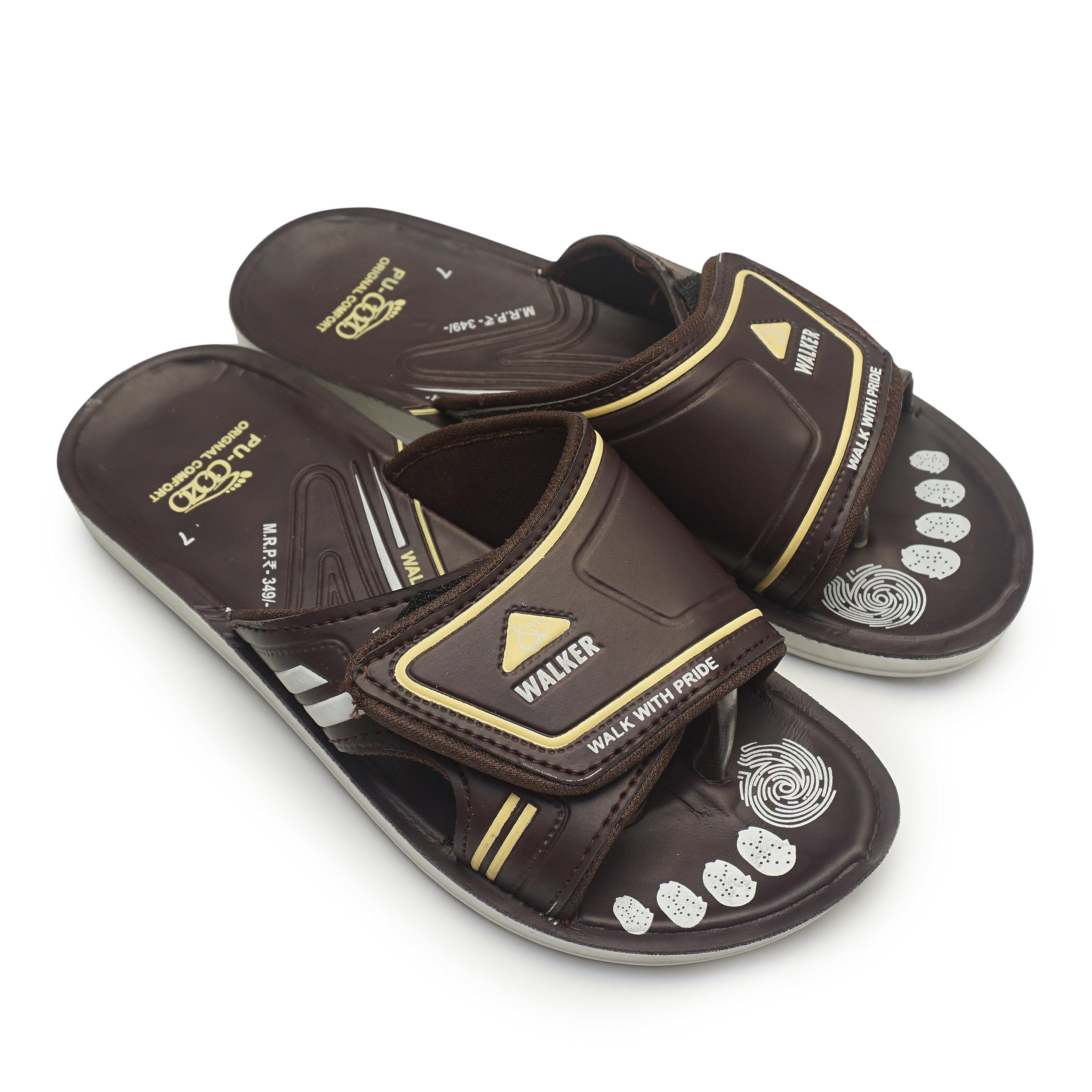 Eva Choice Mens Stylish and Comfortable Walker Walk with Pride Slipper & Flip Flops (Brown_10) (B0CJ9BGTZ2) Amazon Price History, Amazon Price Tracker