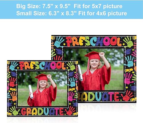 Vista 11 de FaCraft Regalo de graduación preescolar – 4 x 6 pulgadas, regalos de graduación de jardín de infantes 2025, marco de fotos de graduación mi primer