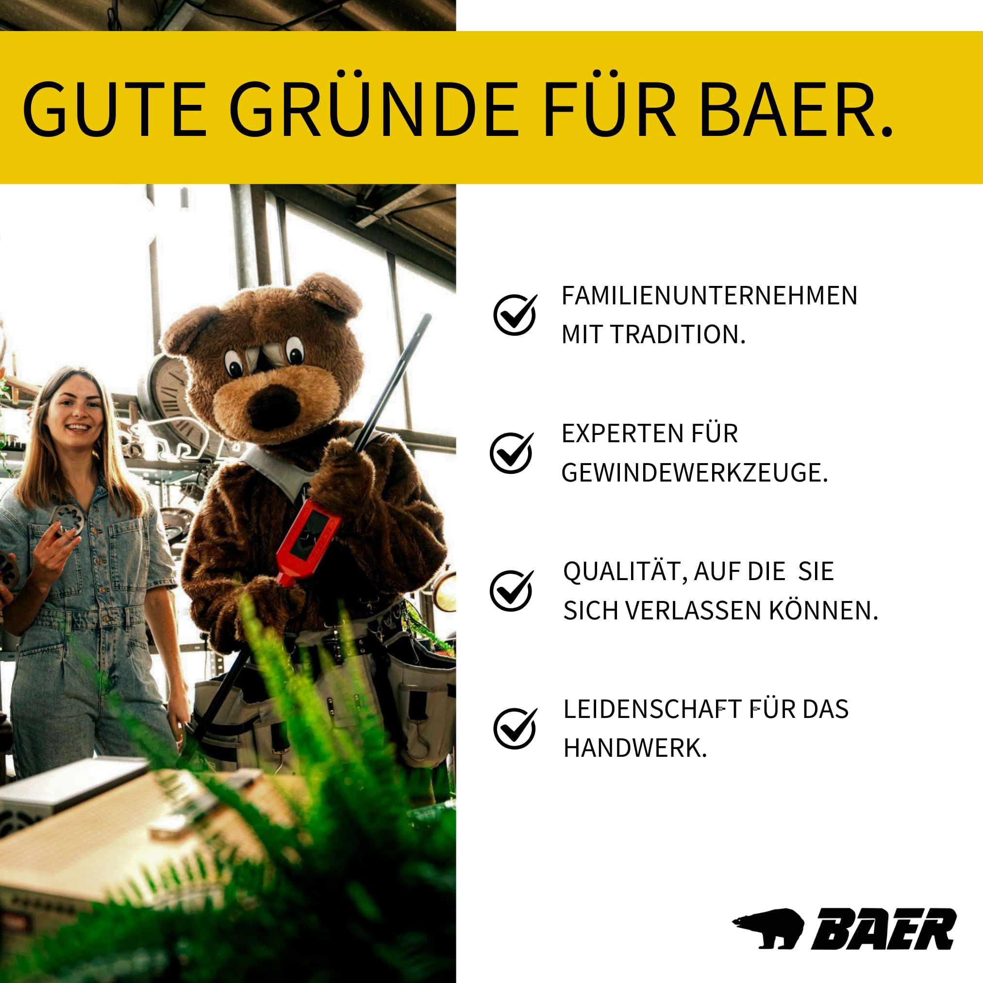 BAER Spiralbohrer Set 6-10 mm | 41-tlg. in 0,1 mm Schritten | HSSG DIN 338 | Metallbohrer Set geschliffen | Bohrerset Metall für Stahl, Guss & Stahlguss | Bohrer Set Metall in bruchsicherer Box