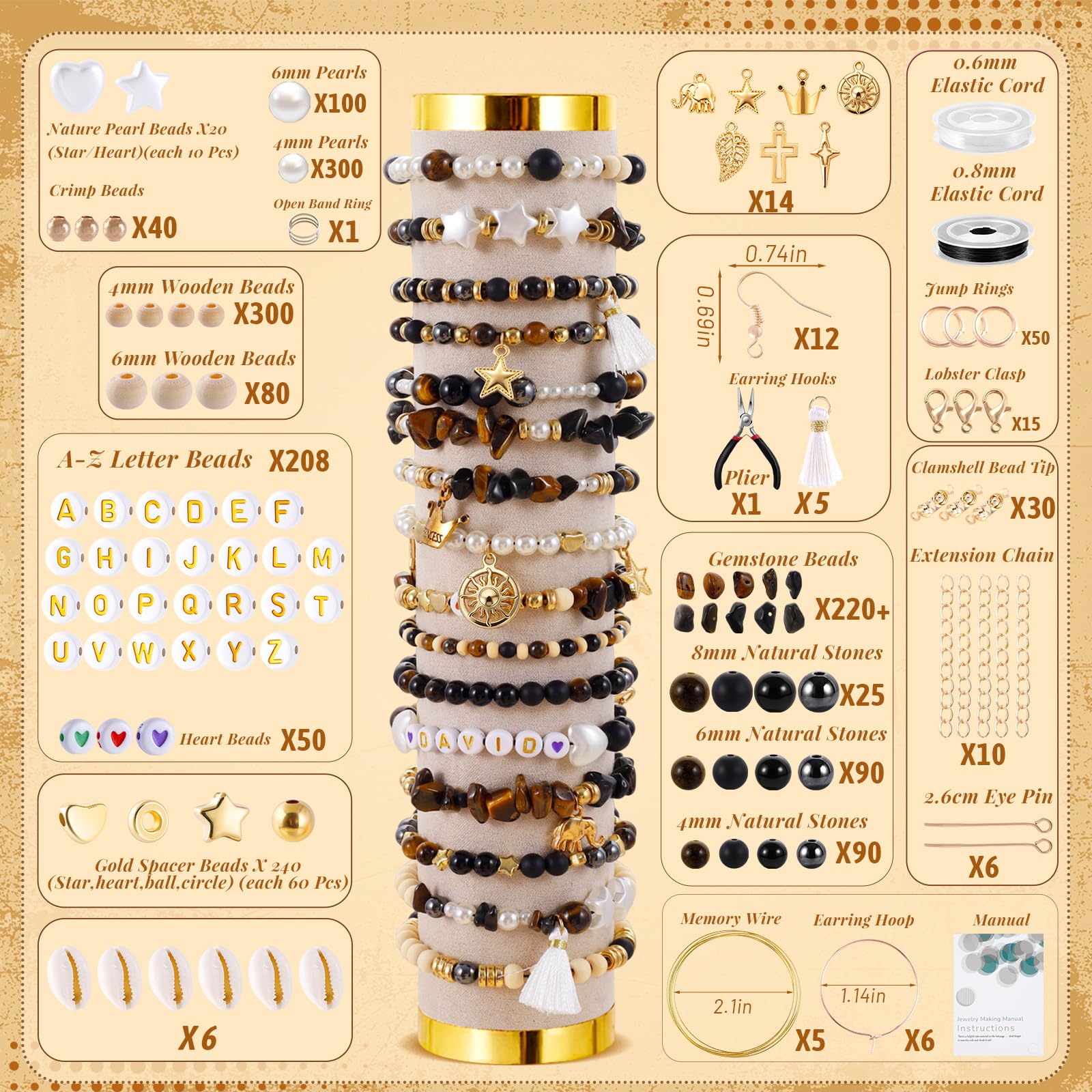 Wurosi Kit per la creazione di gioielli, kit per la creazione di