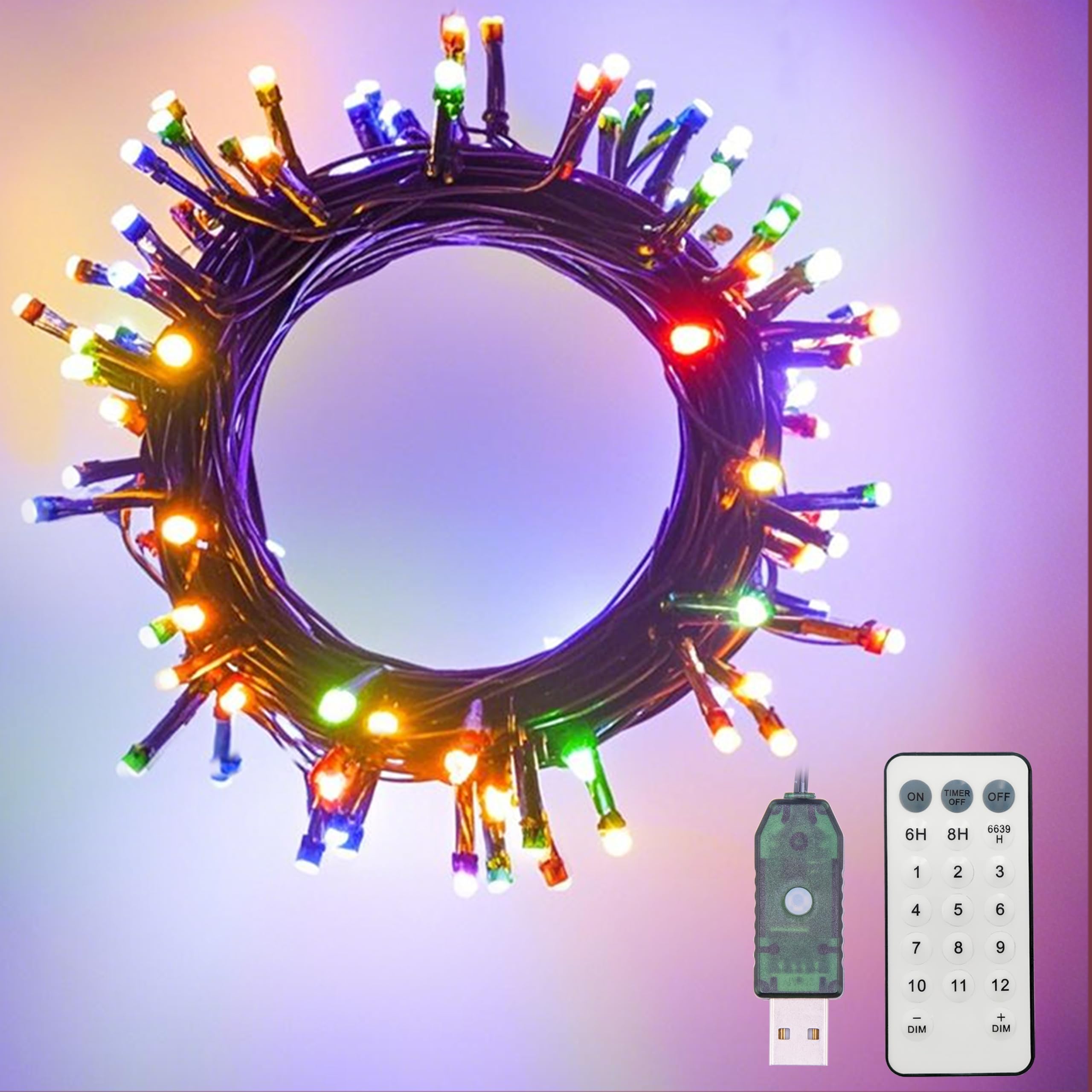 YUCHOI USB Powered LED Christmas Lights